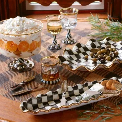 Serveware|MacKenzie-Childs Courtly Check Ceramic Serving Platter