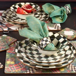 Dinnerware & Flatware|MacKenzie-Childs Courtly Check Charger/Plate