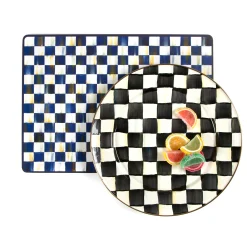 Dinnerware & Flatware|MacKenzie-Childs Courtly Check Charger/Plate