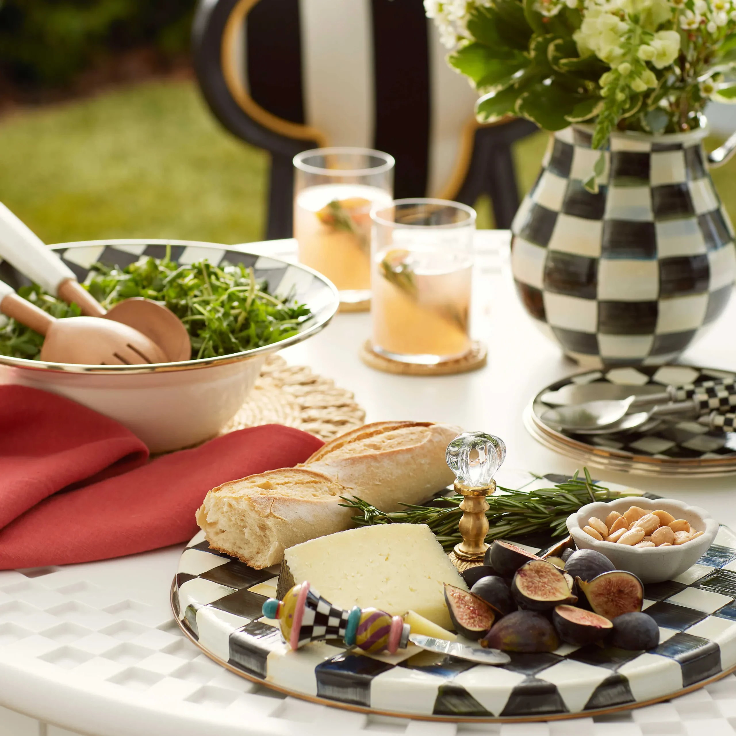 Serveware|MacKenzie-Childs Courtly Check Cheese Course