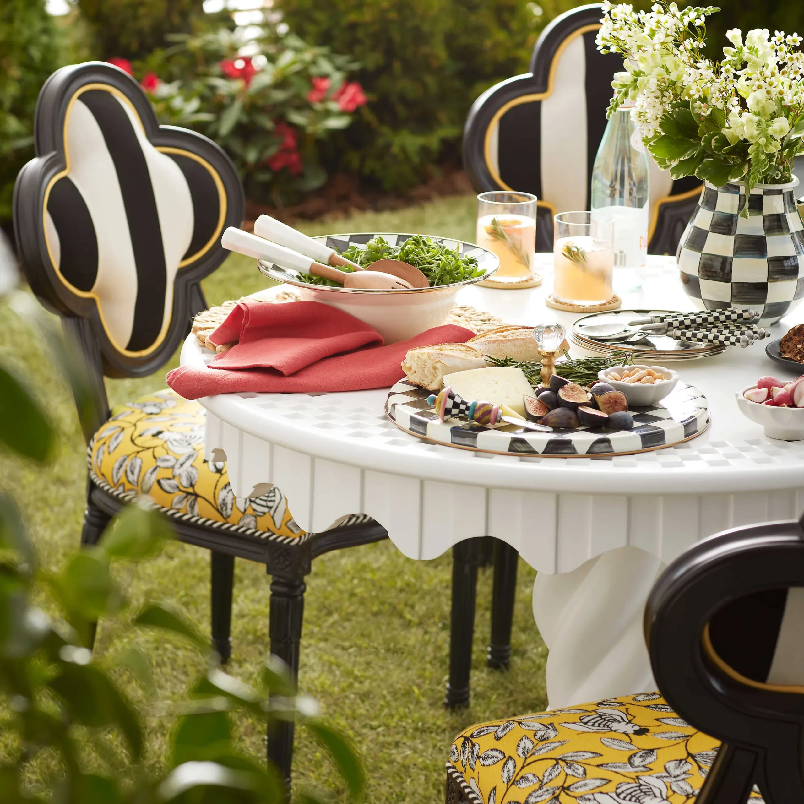 Serveware|MacKenzie-Childs Courtly Check Cheese Course