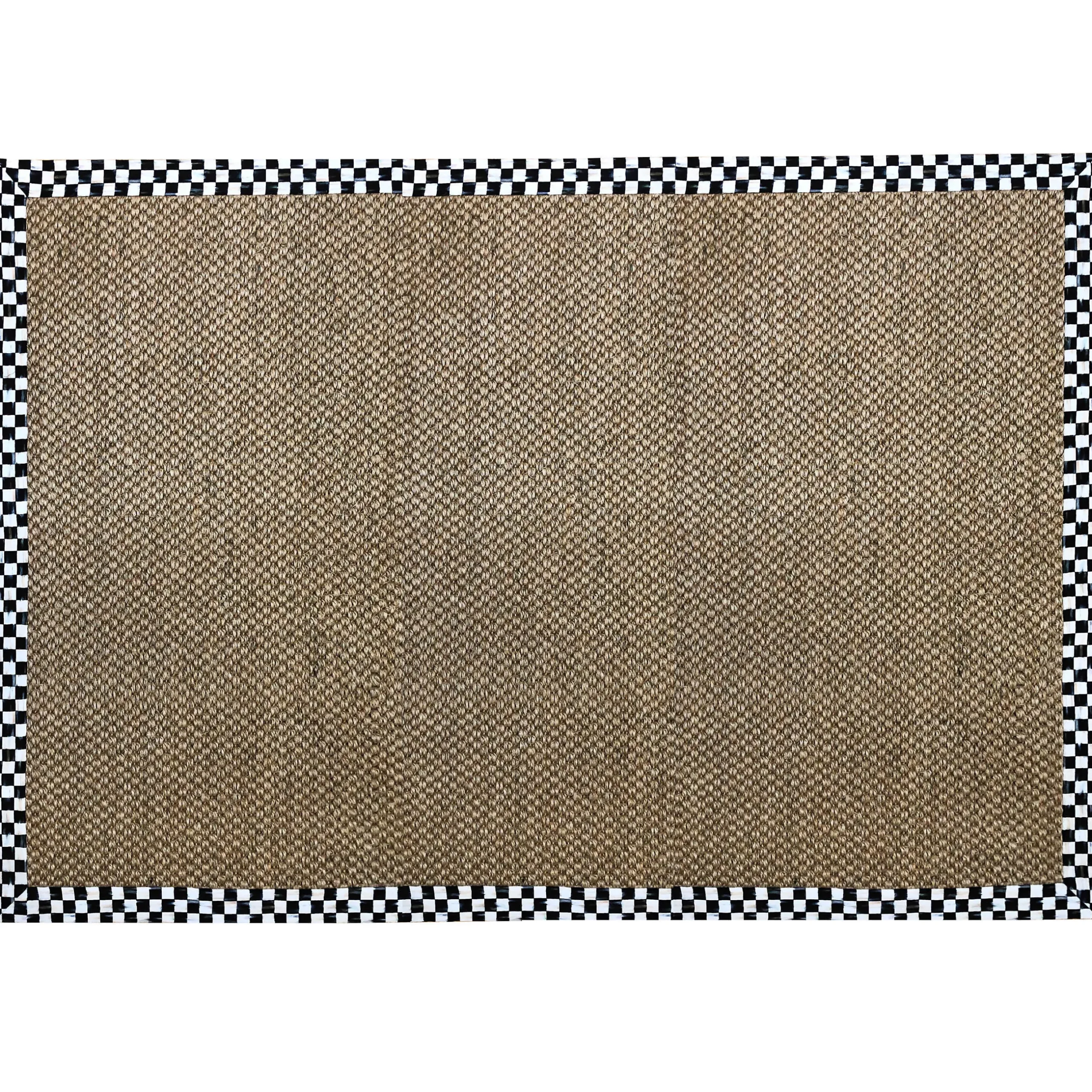 Rugs|MacKenzie-Childs Courtly Check Chunky Sisal Rug 6' x 9' Rug