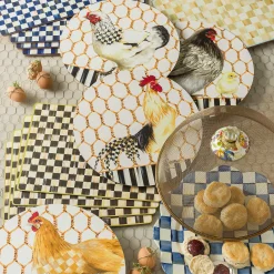 Table Accessories|Kitchen & Table Linens|MacKenzie-Childs Courtly Check Cork Back Placemats, Set of 4