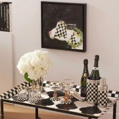 Fall Entertaining|Drinkware|MacKenzie-Childs Courtly Check Coupe Glass