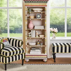 Room Accents|Kitchen Storage & Organization|MacKenzie-Childs Courtly Check Demi Canister