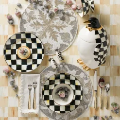 Dinnerware & Flatware|MacKenzie-Childs Courtly Check Dinner Plate