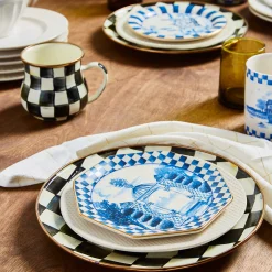 Dinnerware & Flatware|MacKenzie-Childs Courtly Check Dinner Plate
