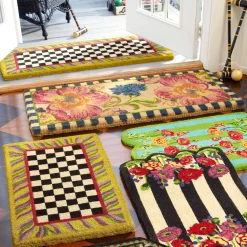 Outdoor|Rugs|MacKenzie-Childs Courtly Check Double Door Entrance Mat