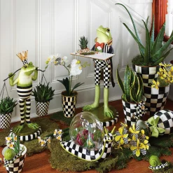 Spring|Outdoor|MacKenzie-Childs Courtly Check Extra Large Garden Pot