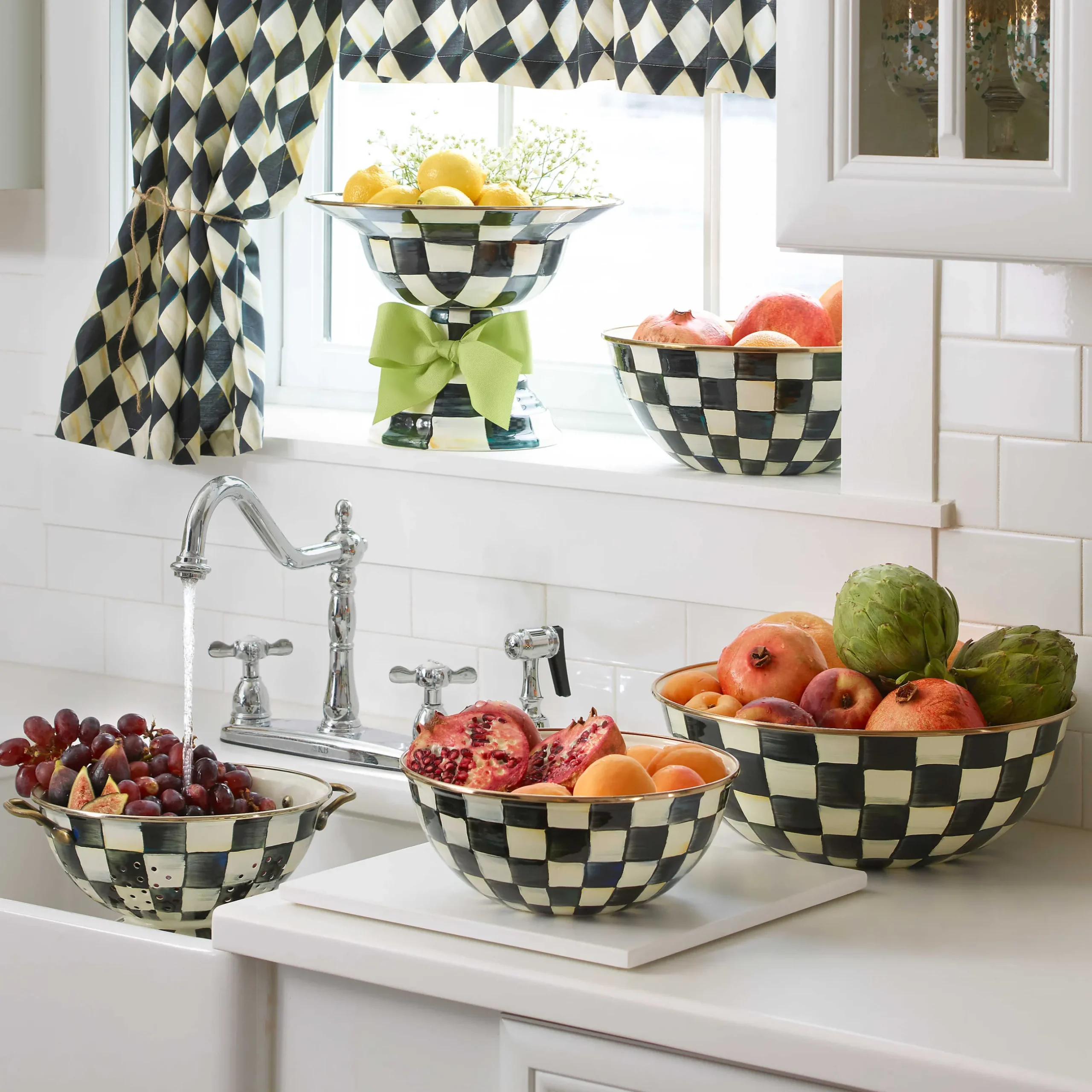 Serveware|MacKenzie-Childs Courtly Check Extra Large Everyday Bowl