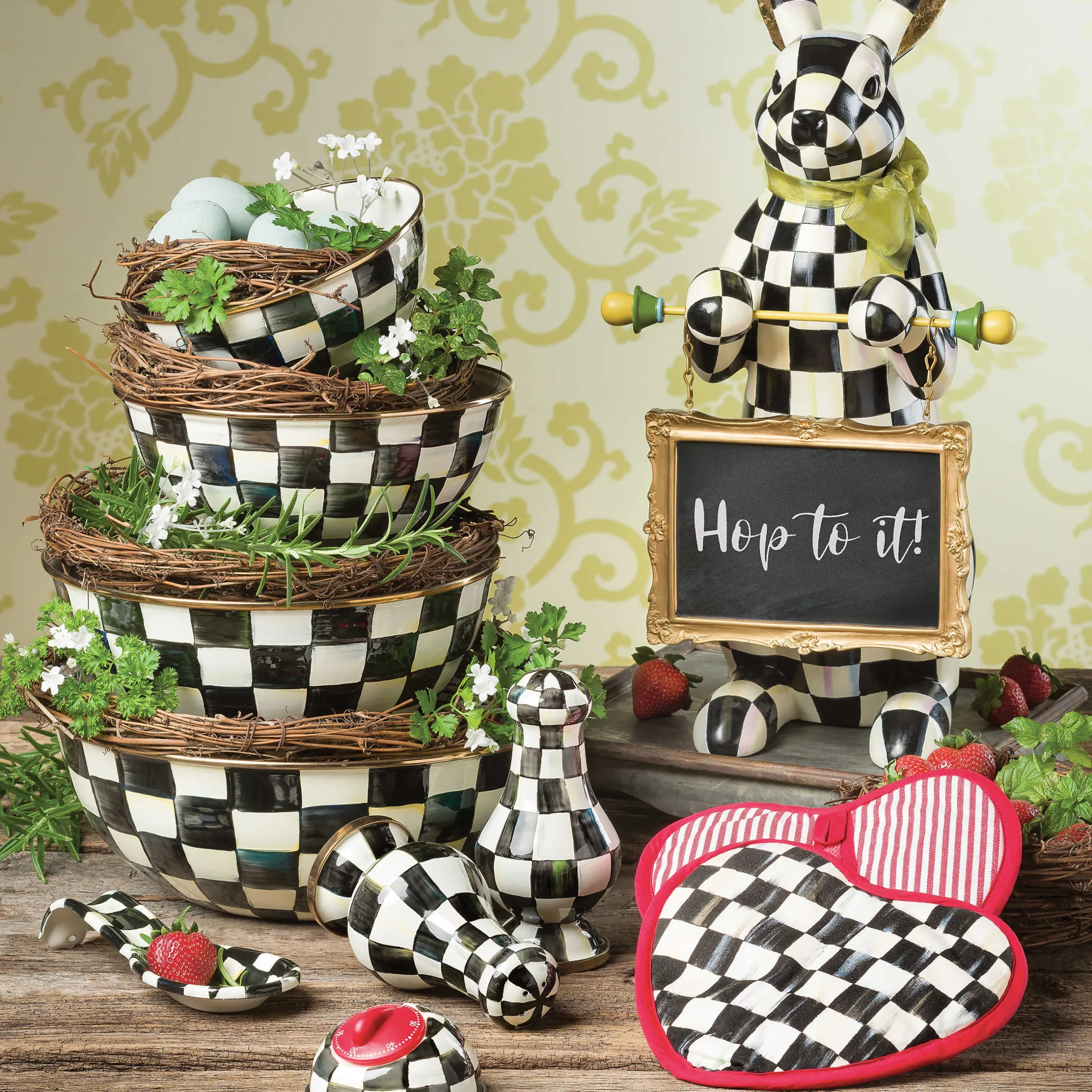 Serveware|MacKenzie-Childs Courtly Check Extra Large Everyday Bowl
