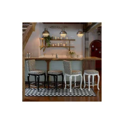 Candles & Fragrances|Table Accessories|MacKenzie-Childs Courtly Check Flicker 5 Pillar Candle