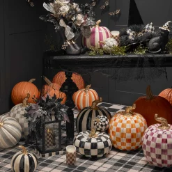 Candles & Fragrances|Table Accessories|MacKenzie-Childs Courtly Check Flicker 7 Pillar Candle
