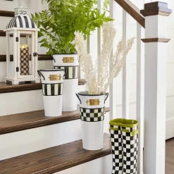 Candles & Fragrances|Table Accessories|MacKenzie-Childs Courtly Check Flicker 9 Pillar Candle