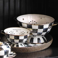 Kitchen Utensils & Tools|MacKenzie-Childs Courtly Check Large Colander
