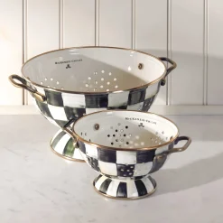 Kitchen Utensils & Tools|MacKenzie-Childs Courtly Check Large Colander