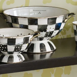 Kitchen Utensils & Tools|MacKenzie-Childs Courtly Check Large Colander