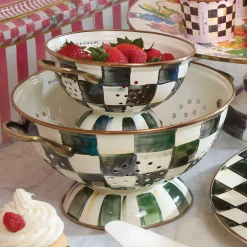 Kitchen Utensils & Tools|MacKenzie-Childs Courtly Check Large Colander