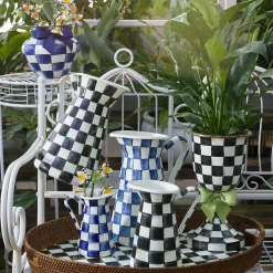 Bar Entertaining|Serveware|MacKenzie-Childs Courtly Check Large Practical Pitcher
