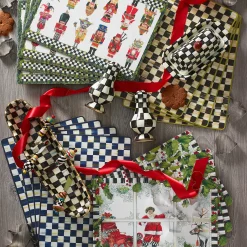 Table Accessories|Serveware|MacKenzie-Childs Courtly Check Large Salt  Pepper Shakers