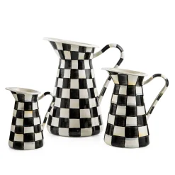 Bar Entertaining|Serveware|MacKenzie-Childs Courtly Check Medium Practical Pitcher