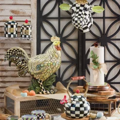 Room Accents|Kitchen Storage & Organization|MacKenzie-Childs Courtly Check Mini Canister