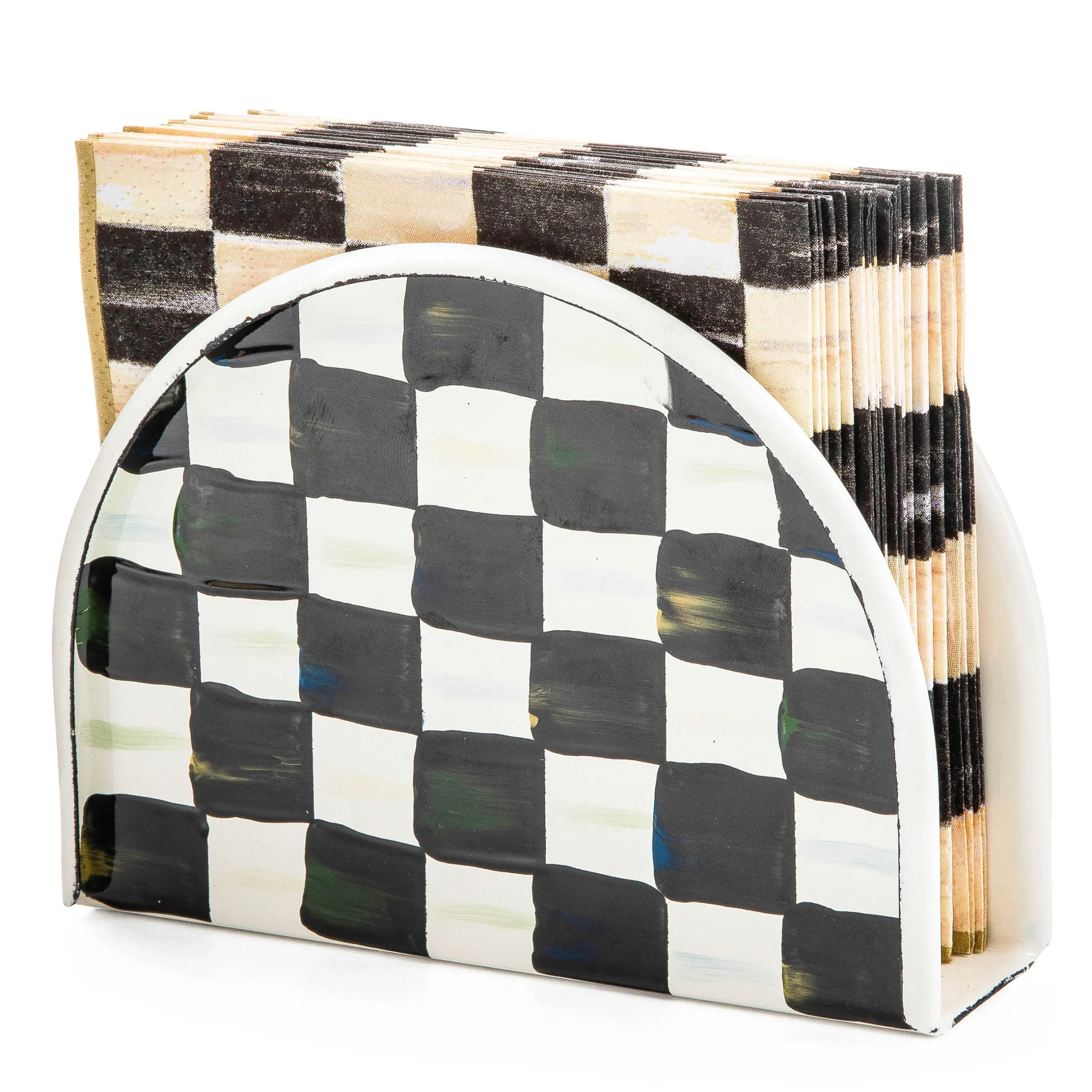 Serveware|MacKenzie-Childs Courtly Check Napkin Holder