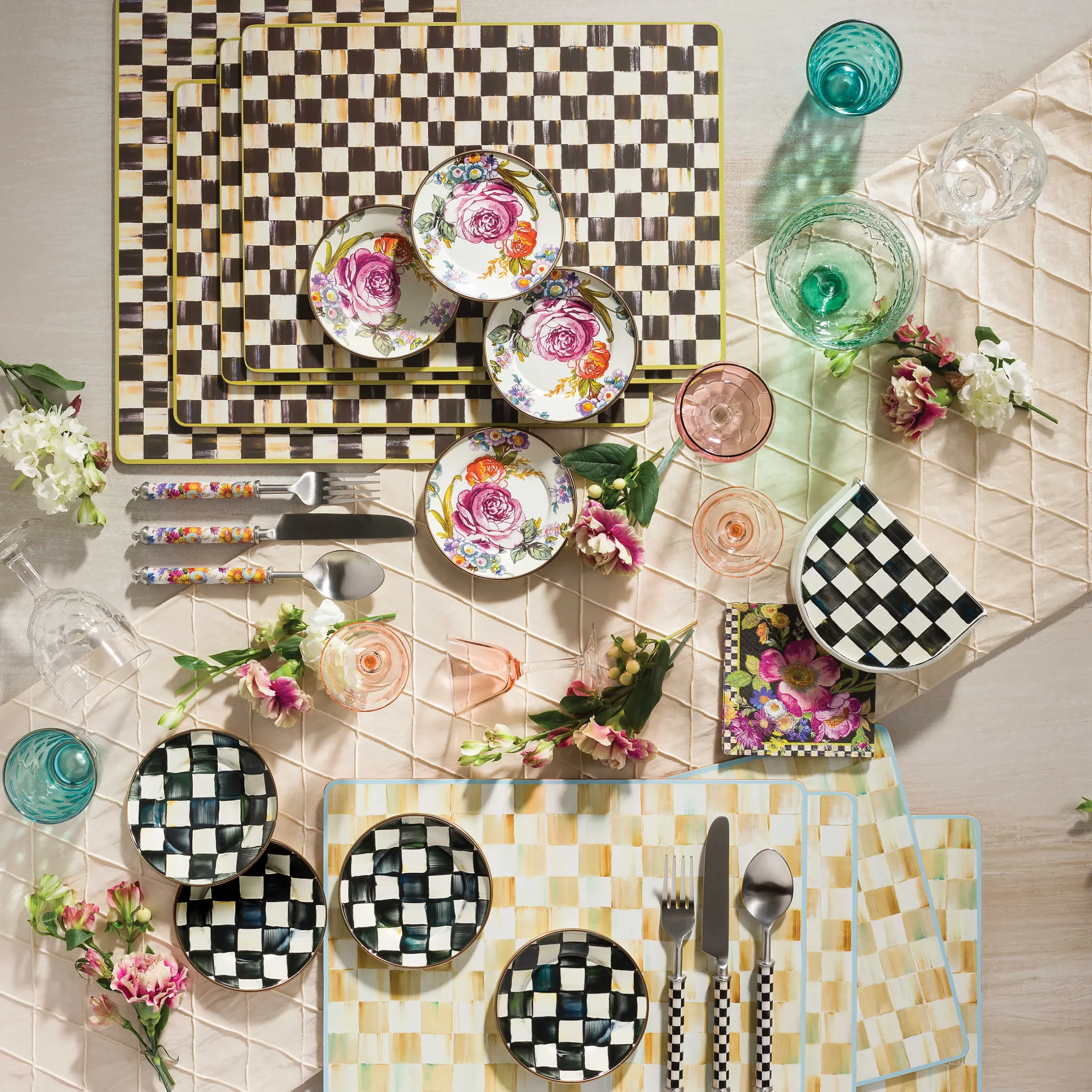Serveware|MacKenzie-Childs Courtly Check Napkin Holder