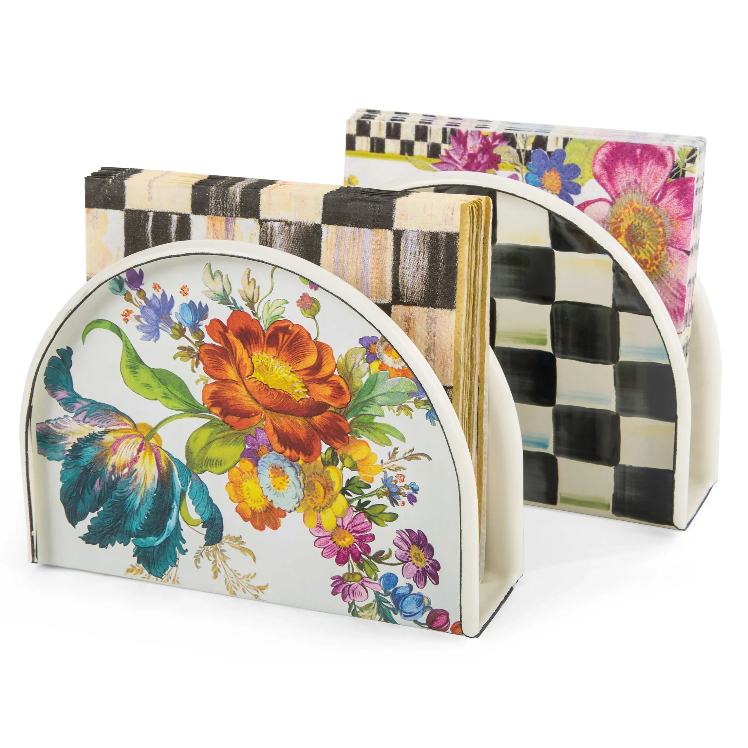 Serveware|MacKenzie-Childs Courtly Check Napkin Holder