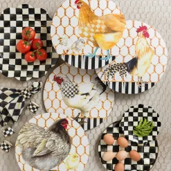 Table Accessories|Kitchen & Table Linens|MacKenzie-Childs Courtly Check Napkin Rings, Set of 4