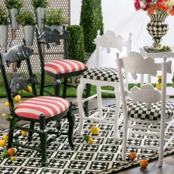 Outdoor|Spring|MacKenzie-Childs Courtly Check Outdoor Fish Chair