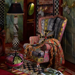 Rugs|MacKenzie-Childs Courtly Check Red  Gold 3' x 5' Rug