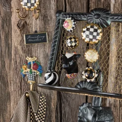 Finishing Touches|Room Accents|MacKenzie-Childs Courtly Check Round Hook