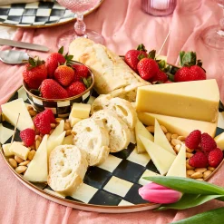 The Coffee Shop|Fall Entertaining|MacKenzie-Childs Courtly Check Round Tray