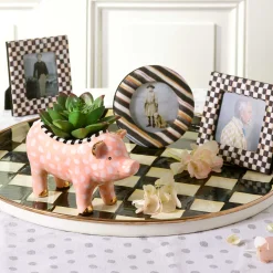 The Coffee Shop|Fall Entertaining|MacKenzie-Childs Courtly Check Round Tray