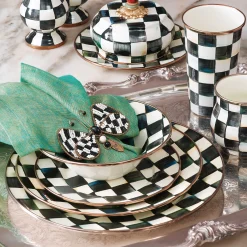 Dinnerware & Flatware|MacKenzie-Childs Courtly Check Salad/Dessert Plate