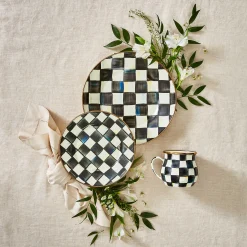 Dinnerware & Flatware|MacKenzie-Childs Courtly Check Salad/Dessert Plate