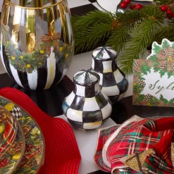 Fall Entertaining|Table Accessories|MacKenzie-Childs Courtly Check Salt  Pepper Shakers
