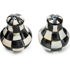 Fall Entertaining|Table Accessories|MacKenzie-Childs Courtly Check Salt  Pepper Shakers