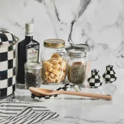 Fall Entertaining|Table Accessories|MacKenzie-Childs Courtly Check Salt  Pepper Shakers