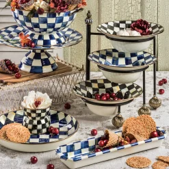 Fall Entertaining|Serveware|MacKenzie-Childs Courtly Check Serving Bowl