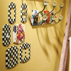 Finishing Touches|Room Accents|MacKenzie-Childs Courtly Check Single Toggle Switch Plate