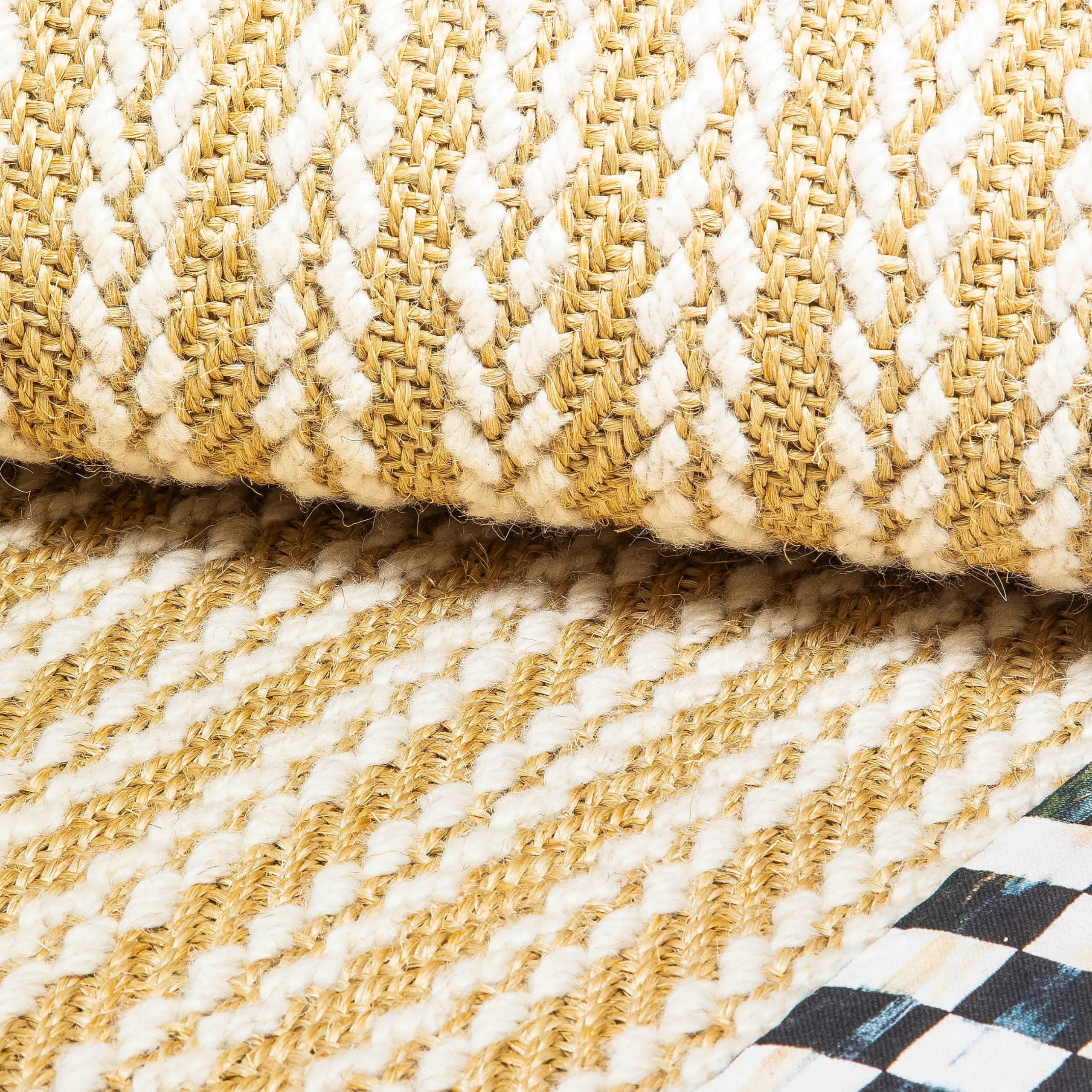 Rugs|MacKenzie-Childs Courtly Check Sisal Wool Herringbone 2'6 x 9' Runner