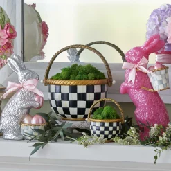 Spring|Easter|MacKenzie-Childs Courtly Check Small Basket