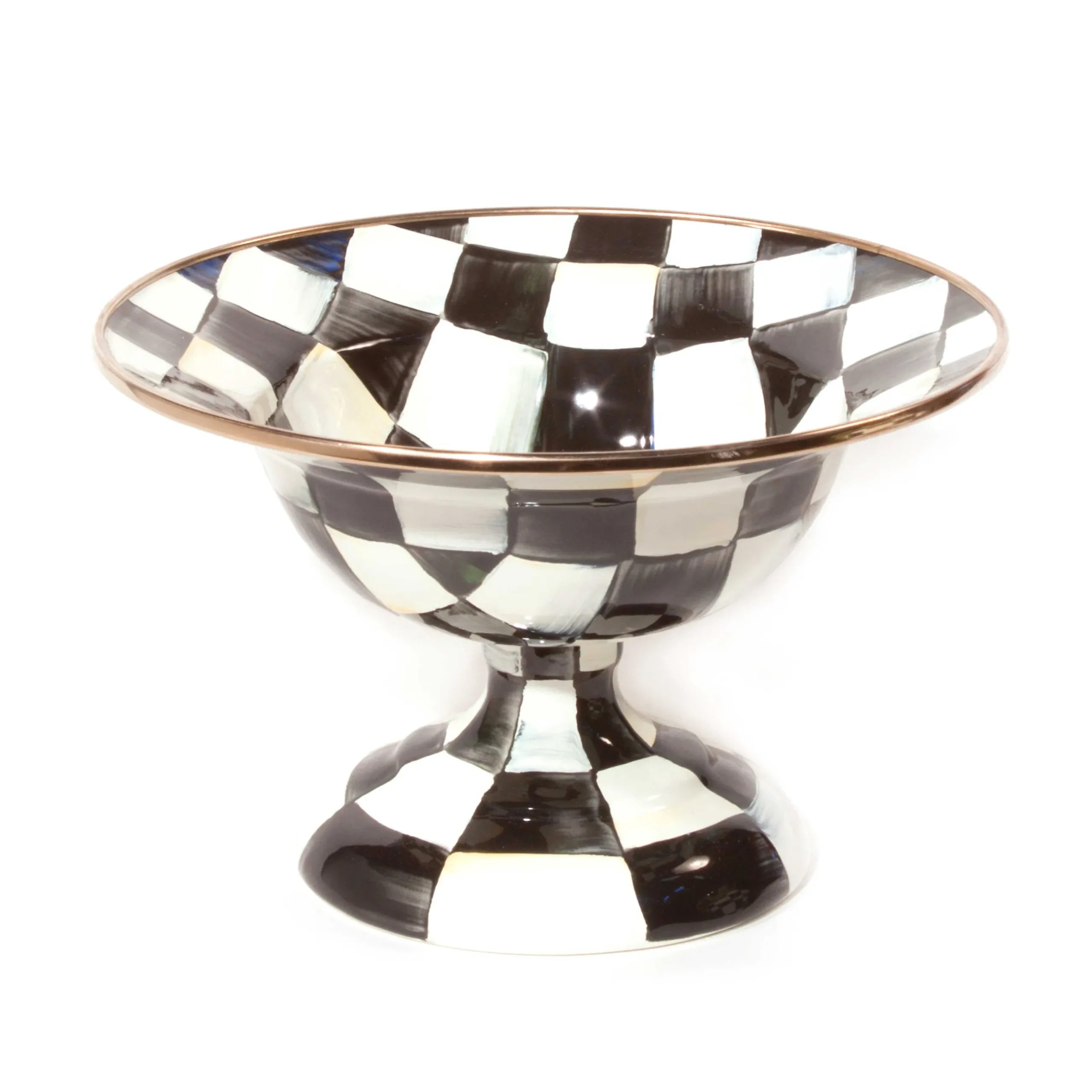 Serveware|MacKenzie-Childs Courtly Check Small Compote