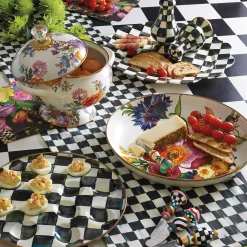 Kitchen & Table Linens|MacKenzie-Childs Courtly Check  Stripe Table Runner