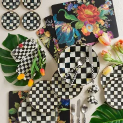 Dinnerware & Flatware|MacKenzie-Childs Courtly Check Supper Club 3-Piece Place Setting