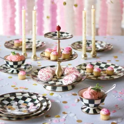Bar Entertaining|MacKenzie-Childs Courtly Check Three Tier Sweet Stand