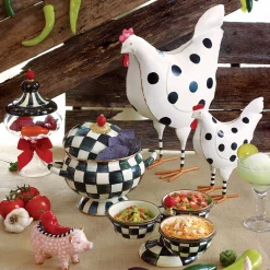 Bar Entertaining|Serveware|MacKenzie-Childs Courtly Check Triplicity