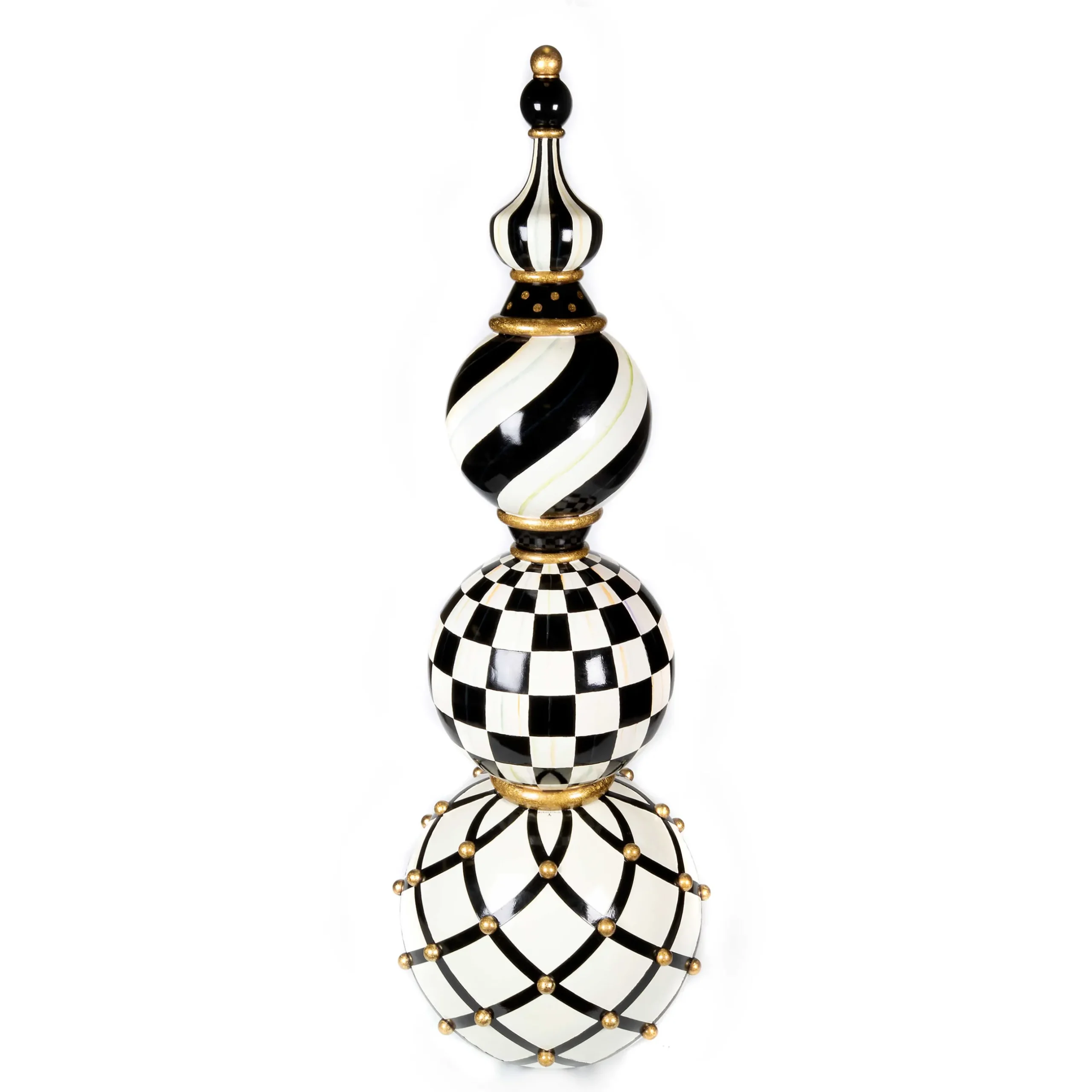 Outdoor|MacKenzie-Childs Courtly Check Trophy Topiary